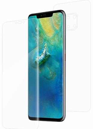 Гідрогелева захисна плівка на huawei mate 20 pro на весь екран прозора