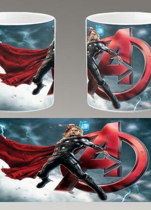 Чашка белая керамическая "тор" thor  ост