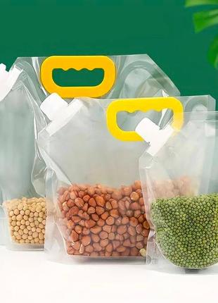 Прозорі пакети для зберігання продуктів харчування 3 шт.1 фото