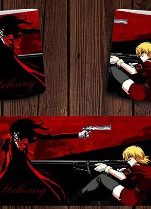 Чашка белая керамическая "хеллсинг" hellsing  ост