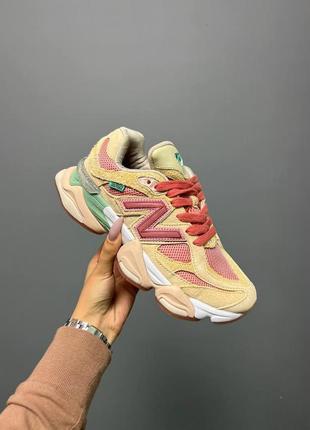 Кроссовки new balance 9060 joe freshgoods, кроссовки нью беланс 9060 замшевые, нью беленс женские