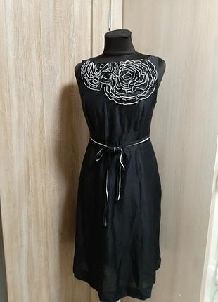 Вінтажна сукня льон шовк у складі