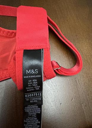 Яскравий червоний  красний чудове мереживо marks m & s сексі стильний модний6 фото