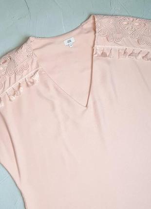 🌿1+1=3 стильна пудрово-рожева блуза блузка river island, розмір m - l7 фото