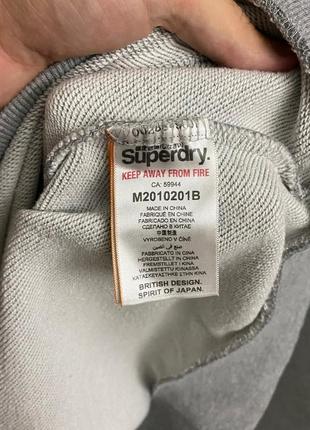 Серый свитшот от бренда superdry5 фото