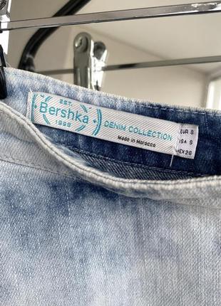 Джинсова спідниця bershka s/ 34 denim / джинсовая юбка бершка2 фото