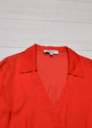 Красива червона блуза morgan.3 фото