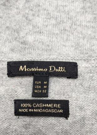 Massimo dutti 100% cashmere элегантный пуловер из кашемира5 фото