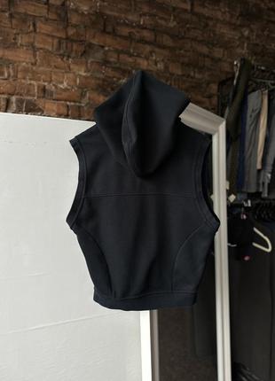 Дуже крута, оригінальна жилетка nike tech fleece black4 фото