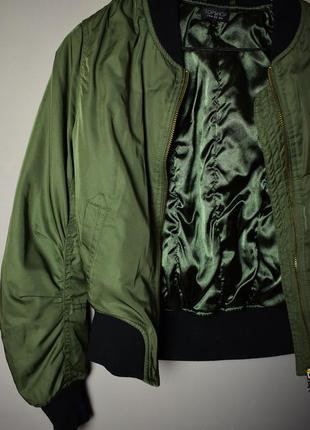 Бомбер стильный   куртка  хаки6 фото