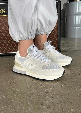 Жіночі кросівки new balance 574 legacy white