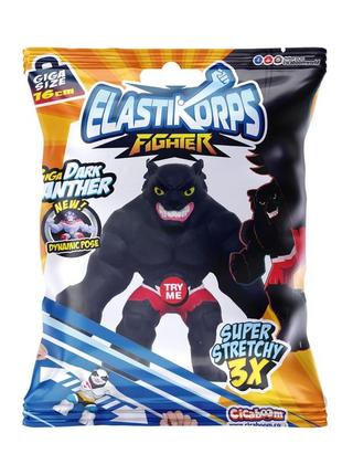 Стретч-іграшка elastikorps серії «fighter» – чорна пантера1 фото