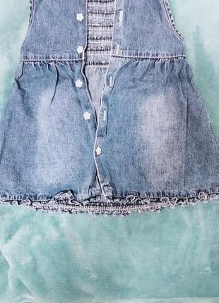 Джинсові сарафани, сукні