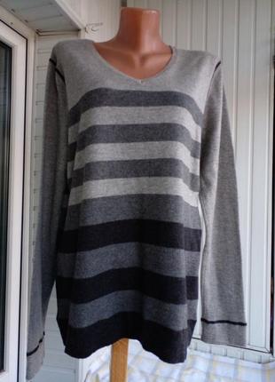 Мягкий шерстяной свитер джемпер большого размера батал3 фото