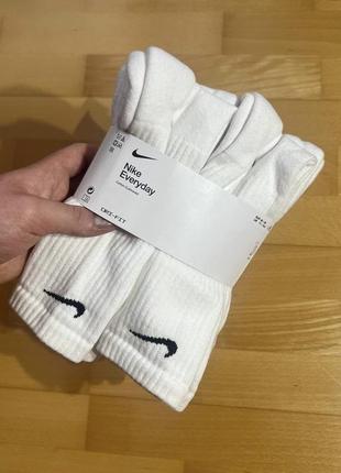 Шкарпетки nike everyday cushion crew socks (sx7666-100) оригінал!