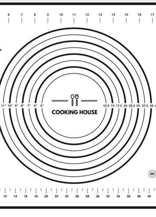 Оригинальная скалка для теста cooking house daymart с кольцами раскатки теста и ковриком для выпекания9 фото