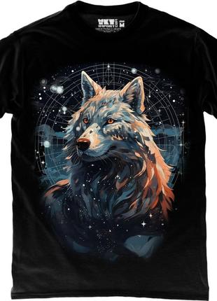 Футболка вовк зодіак -zodiac wolf – 9000260-black футболка унісекс чорна