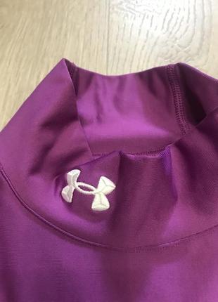 Жіночий фіолетовий  термо лонгслів рашгард бренд андер армор cold gear4 фото
