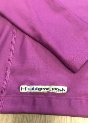 Жіночий фіолетовий  термо лонгслів рашгард бренд андер армор cold gear7 фото