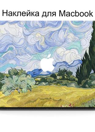 Комплект защитных наклеек для macbook air 13,6 m2 (a2681) / air винсент ван гог пшеничное поле с кипарисами