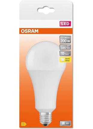 Osram led star classic a200 светодиодная лампа e27 base теплый белый (2700k) 3452 люмен замена стандартных лам5 фото