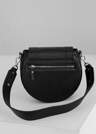 Жіноча шкіряна сумка mandy чорна4 фото