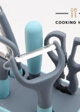 Набір кухонних інструментів з нержавіючої сталі cooking house 7trav5 фото