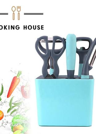 Набір кухонних інструментів з нержавіючої сталі cooking house 7trav2 фото
