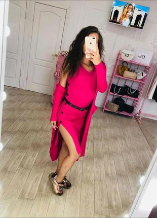 Крутий комплект плаття та кардиган туреччина