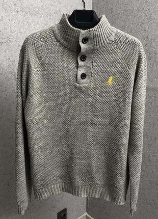 Серый свитер от бренда kangol2 фото