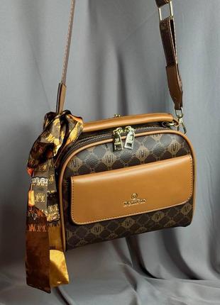 Эко-шик: женская мини сумочка на ремне2 фото