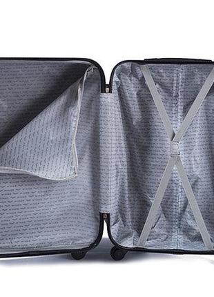 Большой женский пластиковый чемодан на колесах wings  бордовый чемодан l чемодан 100 л поликарбонат9 фото