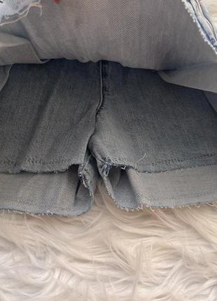Джинсовая юбка шорты zara на 6 лет рост 1166 фото