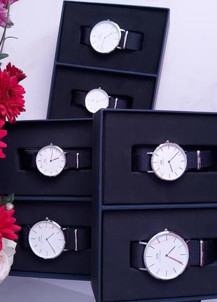 Комплект годинників комплект daniel wellington dw00500900 жіночий чоловічий годинник3 фото