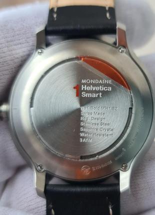 Чоловічий смарт годинник mondaine watch helvetica no1 smartwatch mh1.b2s80.lb swiss sapphire новий8 фото