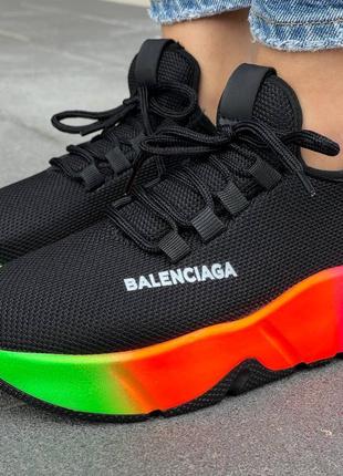 Balenciaga speed trainer low multicolor9 фото