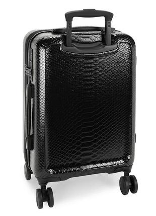 Валіза roberto cavalli 21" black classic croc upright spinner оригінал дорожня сумка3 фото