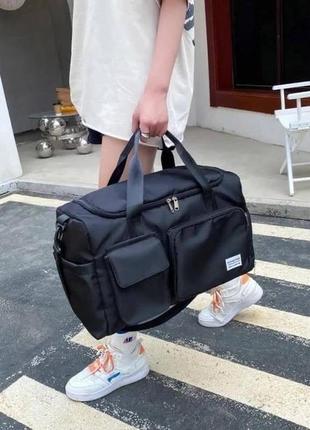 Дорожная спортивная сумка, сумка для багажа сіра2 фото