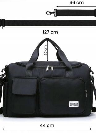 Дорожная спортивная сумка, сумка для багажа сіра7 фото
