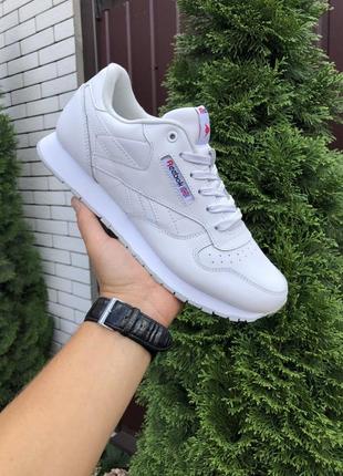 Р.41-46 кроссовки reebok classic белые