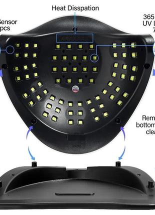 Лампа для сушки гель-лака. лампа для маникюра. уф-светодиодная лампа для ногтей4 фото