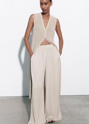 Широкі брюки палаццо zara