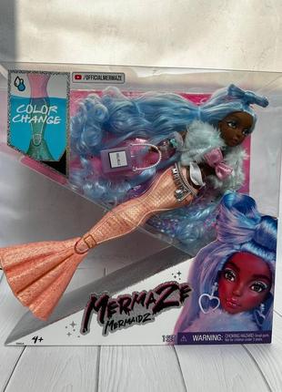 Кукла-русалка шеллнель mermaze mermaidz color change shellnelle mermaid fashion doll3 фото