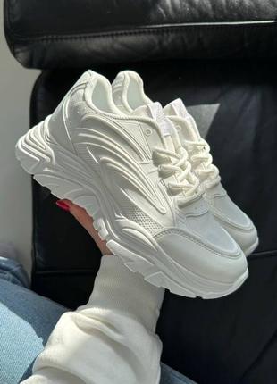 Стильні кросівки ❤️‍🔥 колір - білий матеріал - текстиль+ гума.7 фото