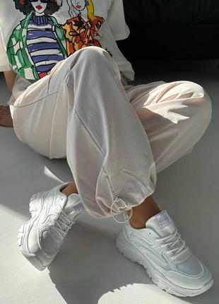 Стильні кросівки ❤️‍🔥 колір - білий матеріал - текстиль+ гума.2 фото