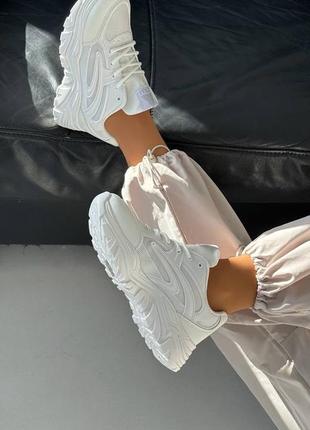 Стильні кросівки ❤️‍🔥 колір - білий матеріал - текстиль+ гума.10 фото