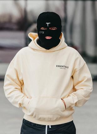 Худі essentials fear of god бежеве чоловіче / жіноче