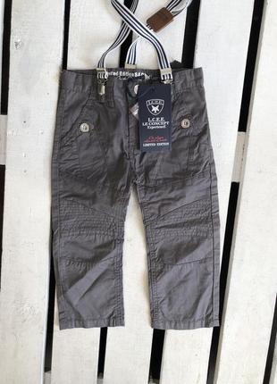Брендові штани джинси брюки дитячи для хлопчика lcee туреччина сірі 92(2 роки)
