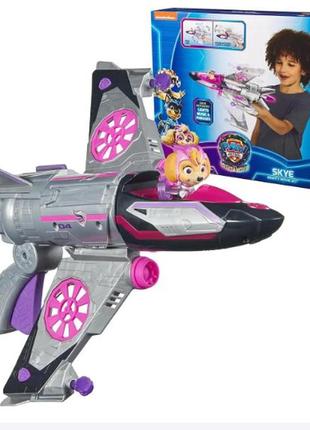 Игровой набор щенячий патруль спасательный самолет paw patrol mighty movie transforming rescue jet with skye3 фото