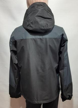 Мужская куртка rlx спортивная серая с черным весна осень6 фото